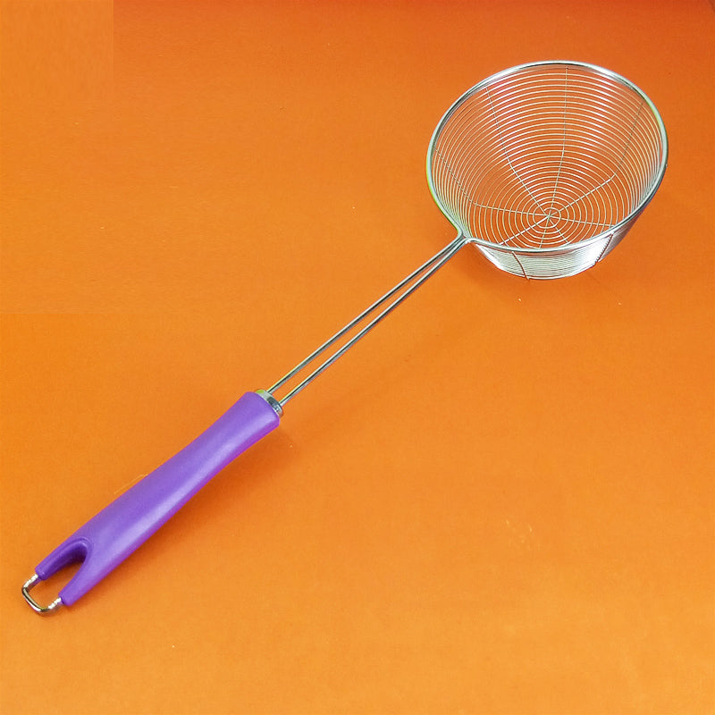 Heavy Duty Stainless Steel 7-inches Strainer Deep Frying Jali ( Large Size )