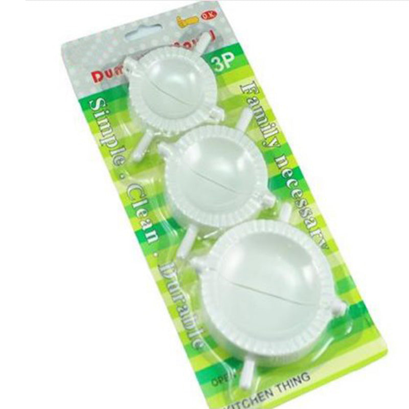 Pack Of 3pcs Plastic Dumpling Momo & Samosa Making Mold