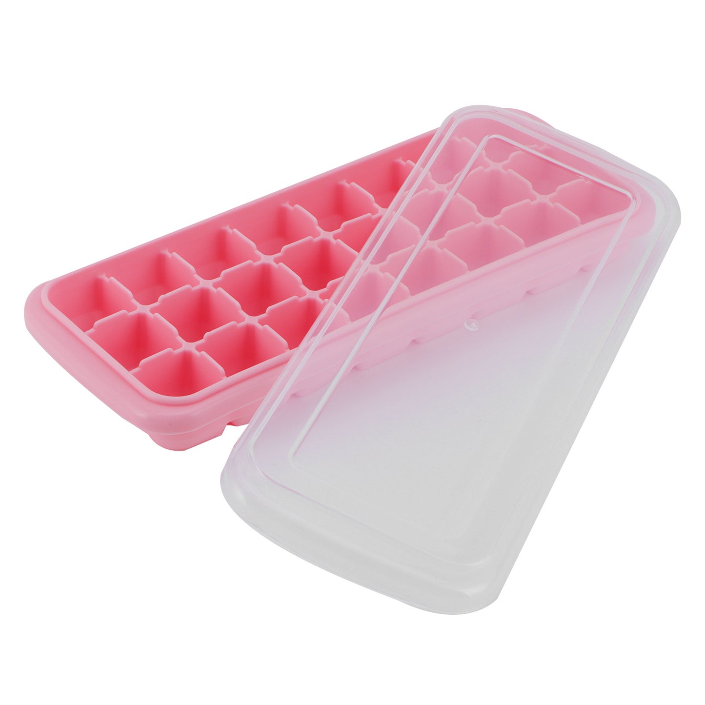 Appollo Bubble 24-Grid Plastic Ice Cube Tray With Cover ( Random Colors )