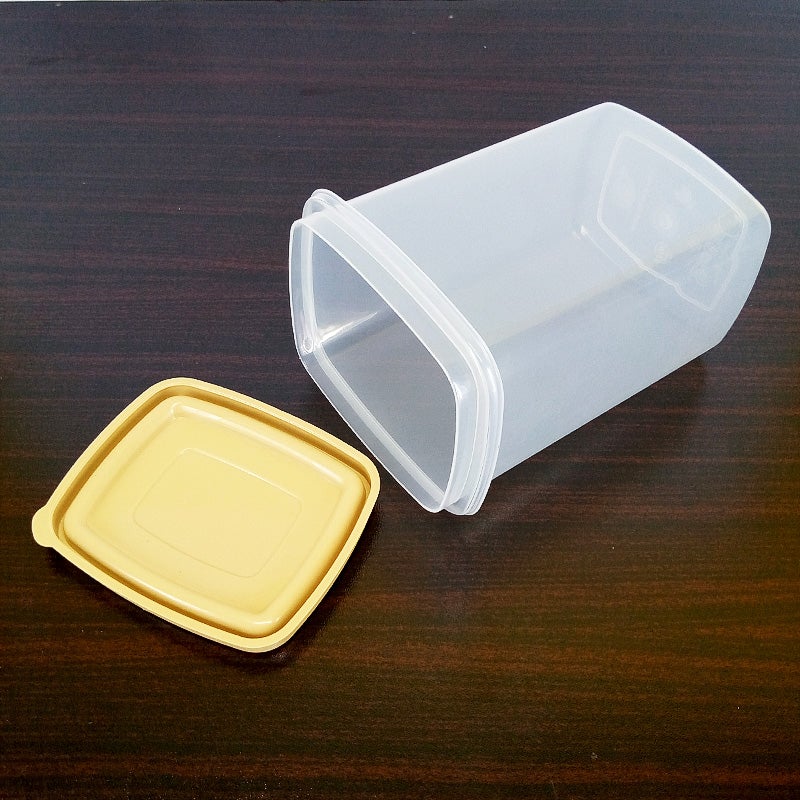 Appollo Pack Of 3pcs Multi-Purpose Plastic Grains & Snack Storage Jar Set ( Random Colors )