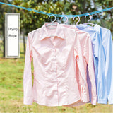 Cloth-Line (5-Meters) Laundry Non-Slip Hanging Rope With Metal Hooks ( Random Colors Will Be Sent)