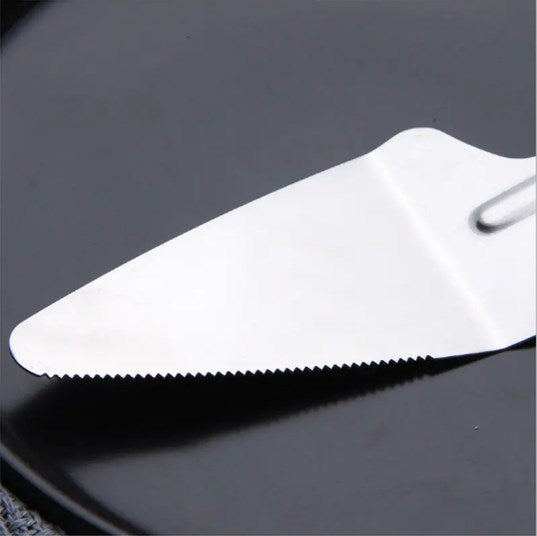 Stainless Steel Pizza & Cake Carry Scoop Shovel With Side Cutter