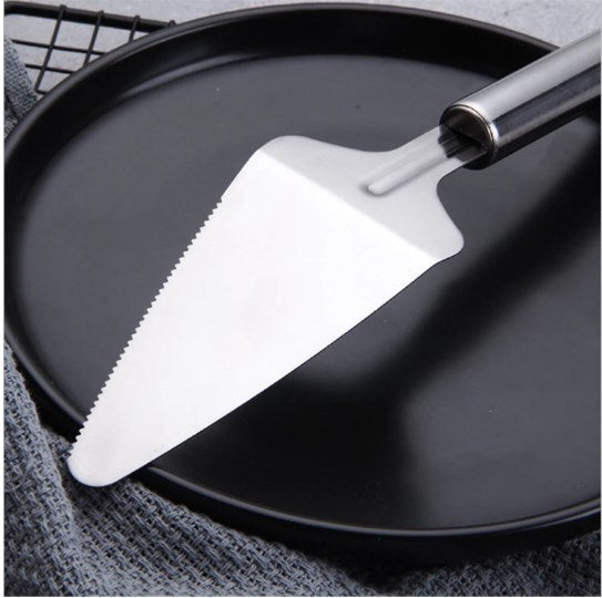 Stainless Steel Pizza & Cake Carry Scoop Shovel With Side Cutter