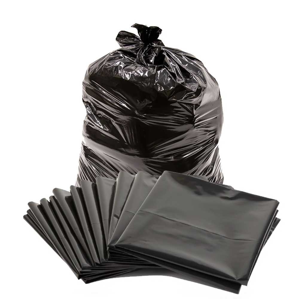 Disposable 1kg-Pack Black Garbage Bags Shopper( 24 X 36 inches ) Approx ( 15 To 17pcs )