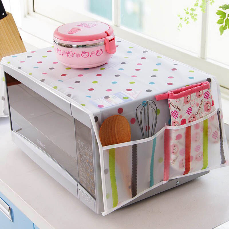 Water & Oil Proof Parachute Micro-Wave & Oven Cover ( Random Designs Will Be Sent )