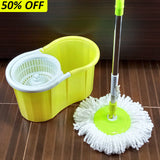 360' Degree Spin Mop With Bucket & One Free Extra Refill ( Mix Random Colors)
