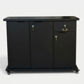 Movable Wheels Side Board Storage Rack With One Drawer