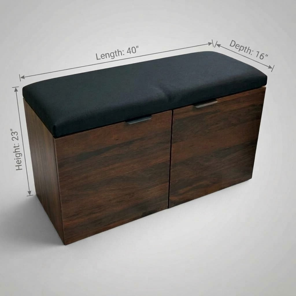 2-In-1 Stool Ottoman & Shoes Organizer