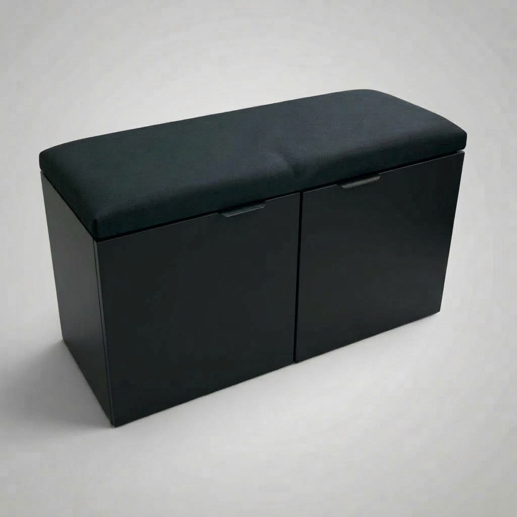 2-In-1 Stool Ottoman & Shoes Organizer