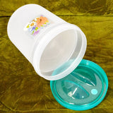 Novel 6pcs Multi-Purpose Plastic Grains, Staples & Snack Storage Jar Set ( Random Colors )