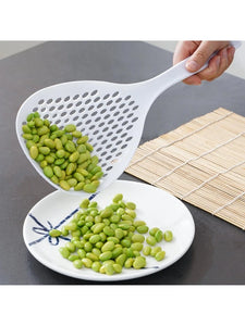 Plastic Sphagetti , Pasta & Multi-Purpose Use Strainer Serving Spoon Colander ( White Color )