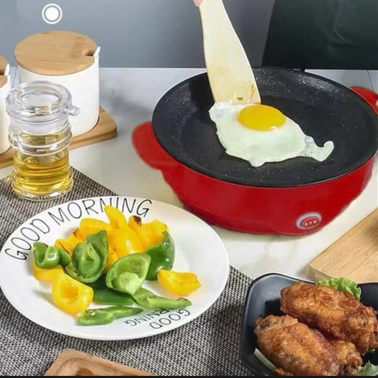 Non-Stick Small 22cm 450-Watts Portable Size Electric Hot Tawa Baking Pan For Cooking