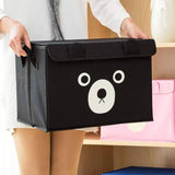 Multi-Purpose Panda Medium-Size Foldable Storage Box ( Random Colors & Designs )