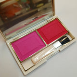 Just Gold 2-Color Blusher With Brush Mirror