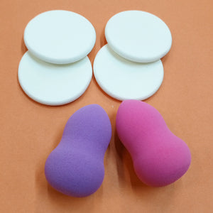 Pack Of 6pcs Beauty Blender Foam Sponge For Makeup ( Mix Random Shapes )