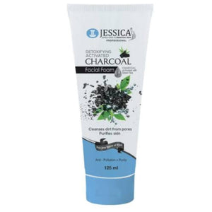 Jessica Detoxifying Activated Charcoal 125ml Face Wash Facial Foam