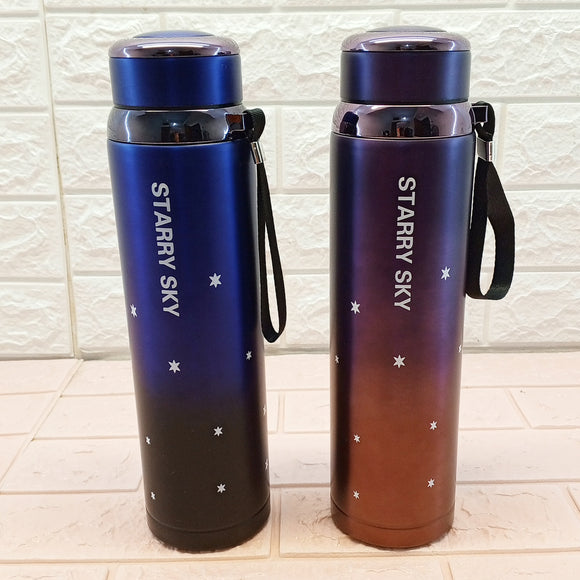 Starry Sky Stainless Steel 800ml Water Bottle Hot & Cool ( Random Colors Will Be Sent )