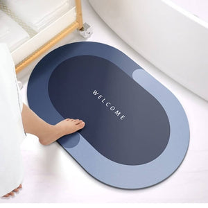 Super Absorbment Rubber Anti slip Door Washroom Mat (Random Colors Will Be Sent)