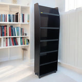 Multi-Purpose Shelf Shoes, Books & Lounge Organizer Space Saving Storage Full Wooden Rack(Black)