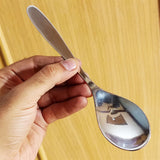 Pack Of 6pcs Stainless Steel Table Spoon ( Plain Or Dotted Random Will Be Sent )