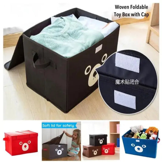 Multi-Purpose Panda Medium-Size Foldable Storage Box ( Random Colors Will Be Sent)