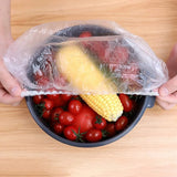 Pack Of 100pcs Disposable Elastic Stretchable Food Cover & Multipurpose Wrap