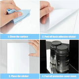 Sticky Self-Adhesive Rectangle Shape Small-Size Mirror Sticker Paper ( 12-inches X 8-inches Size )