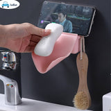 Sticky Self-Adhesive  Wall-Mount Plastic Soap Dish (Random Colors Will be sent)