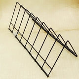 Black Metal Small Plates Holder Stand  8-Placements