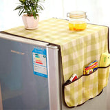 Refrigerator Water & Oil Proof Parachute Fridge Cover ( Random Colors Will Be Sent )