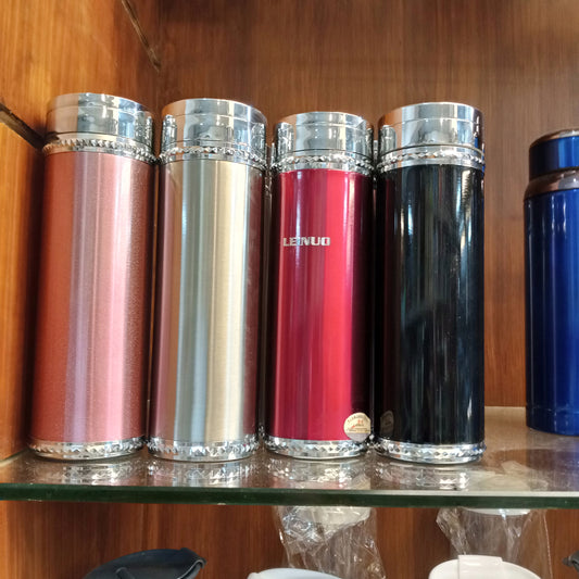 Sports Stainless Steel 600ml Water Bottle Hot & Cool ( Random Colors Will Be Sent )