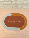 Super Absorbment Rubber Anti slip Door Washroom Mat (Random Colors Will Be Sent)