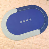 Super Absorbment Rubber Anti slip Door Washroom Mat (Random Colors Will Be Sent)