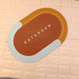 Super Absorbment Rubber Anti slip Door Washroom Mat (Random Colors Will Be Sent)