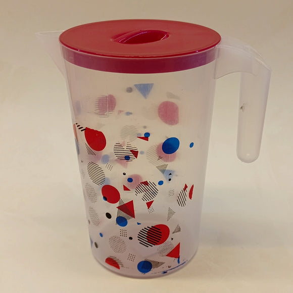 Appollo Clip-It 2-Litres Plastic Transparent Air-Tight Water Jug Pitcher ( Random Colors )
