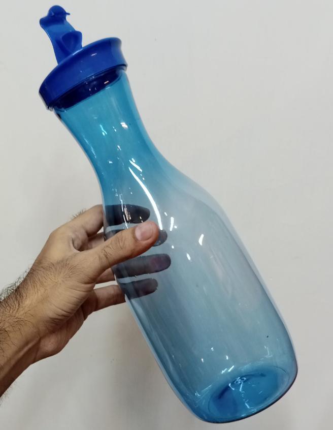 Choice Transparent Plastic 1.7-Litre Pet Kitchen Multi-Purpose Oil & Water Bottle ( Random Colors Will Be Sent )