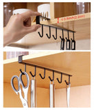 Multi-Purpose Under Cabinet Metal Mug & Kitchen Hanger