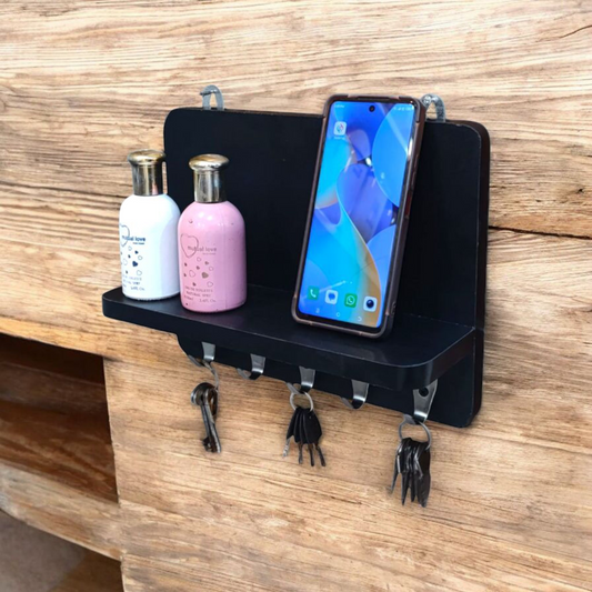 Wooden Wall-Mount Home Decor Keys Organizer