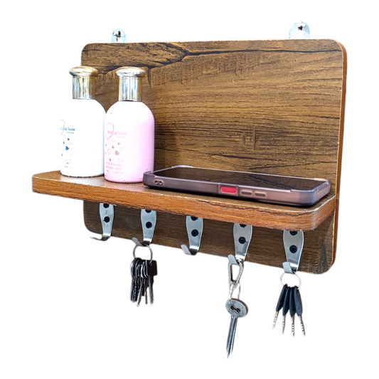 Wooden Wall-Mount Home Decor Keys Organizer