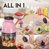 Capsule Professional Small-Size 1-Litre Meat & Vegetable Multi-Function Chopper ( Random Colors Will Be Sent )