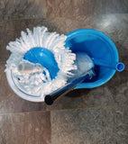 360' Degree Spin Mop With Bucket & One Free Extra Refill ( Mix Random Colors)