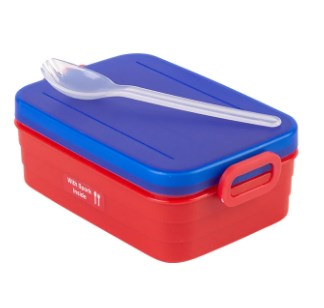 Appollo Kids Bunny School Plastic Tiffin & Lunch-Box With Spoon ( Random Colors Will Be Sent )
