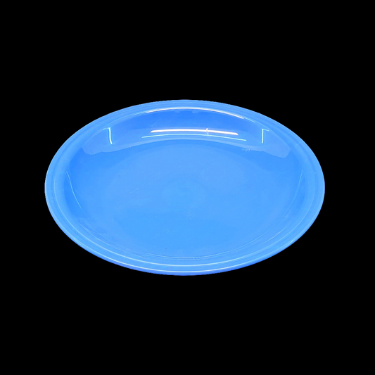 Appollo Kids' Round Medium -Size Snack Plastic Plates (Multiple Colours Will be Sent)