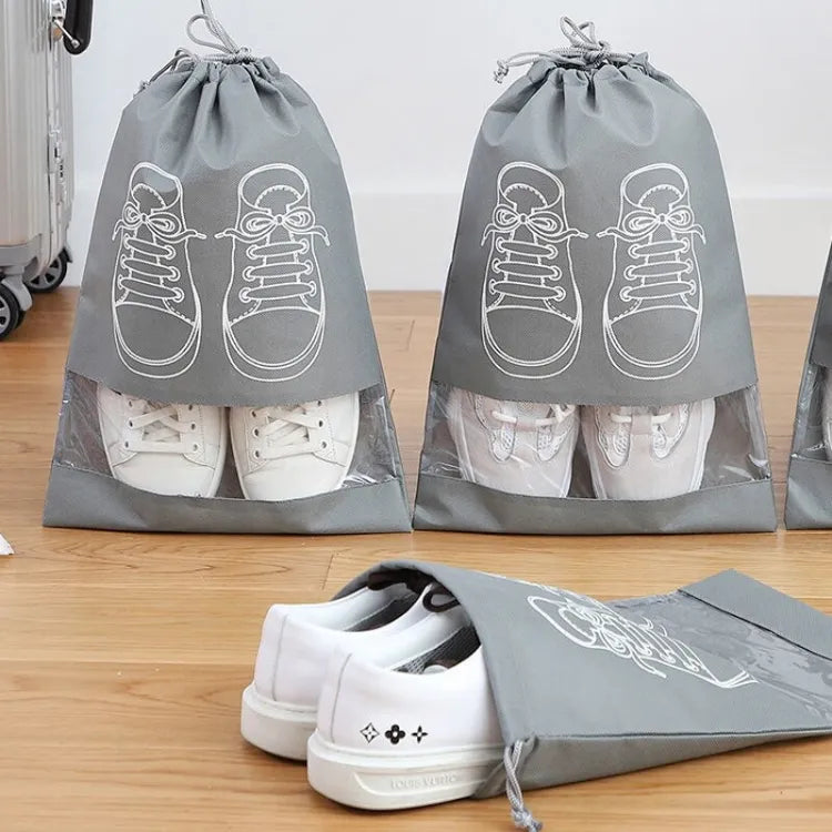 Travel Shoes Storage Non-Woven Safe Cover With Clear Window