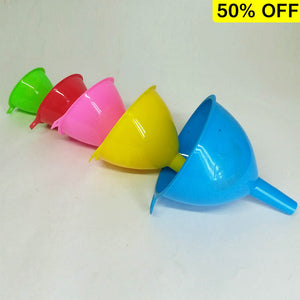 Set Of 4pcs Multi-Color Kitchen Plastic Funnel Set