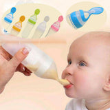 New-Born Baby Silicon Food Feeder Spoon ( Random Colors )