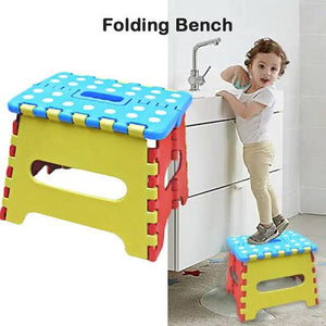 Foldable Small Size Kids' Plastic Baby Stool ( Random Colors Will Be Sent )