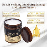 Keratin 500ml Hair Mask With Variety Of Natural Plant Essence Brazil Nut For Healthy Scalp