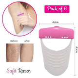 Safit Pack Of 6pcs Body Shave Steel Ladies Hair Removal Razors