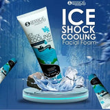 Jessica Ice Shock Cooling 125ml Face Wash Facial Foam With Menthol Crystals & Cooling Balls